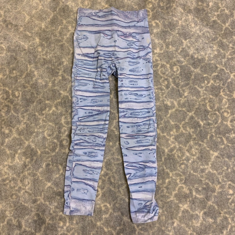 FP Movement high rise 7/8 good karma space dye leggings in vintage blue